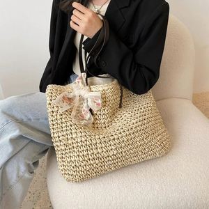 Rơm Vòng Crossbody Túi Dệt Rắn Ngựa Hàng Nửa Trăng Ngọc Trai Đính Cườm Túi Việt Nam Mây Túi Xách Lấp Lánh Bãi Biển - Product Image 3