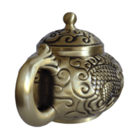 Théière Dragon Unique Chinois Vintage en Cuivre une Décoration Créative pour la Maison et le Bureau