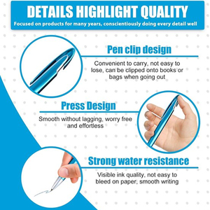 Stylo bille rétractable orange avec logo personnalisé, largeur d'écriture 1,0 mm, stylos promotionnels <span class=keywords><strong>en</strong></span> plastique personnalisés avec citations inspirantes - Product Image 4