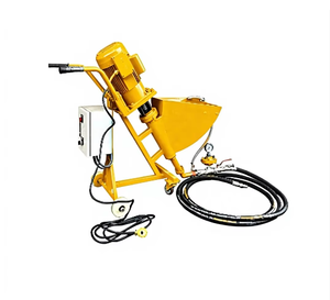 Pompe à mortier pour béton 45L, machine à projeter des solutions 25 bars 5L/min, mélangeur de remplissage haute efficacité pour la construction 5m - Product Image 1