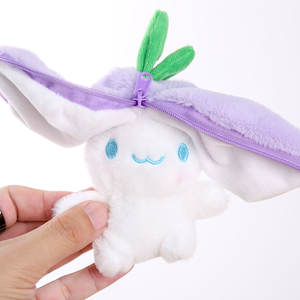 Oferta Especial: Llavero de Peluche de Conejo Zanahoria Kawaii de 12cm con Mosquetón, Divertido Colgante 3D Adorable de Capibara para Bolsos - Product Image 1