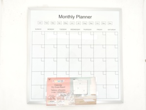 Tableau blanc de planification mensuelle, tableau noir effaçable à sec, calendrier, tableau d'écriture pour enfants, adultes, école, maison, <span class=keywords><strong>bureau</strong></span> - Product Image 2