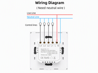 Interruptor de Luz Táctil Inteligente OCY TuYa Zigbee de 1, 2, 3 y 4 Botones, Funciona con la Aplicación Tuya y Control por Voz