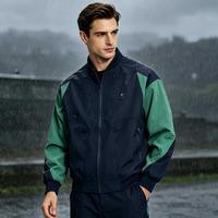 Blouson Bomber Sportif Homme Personnalisé OEM ODM avec Logo, Col Montant, Imperméable, Coupe-Vent, Chaud, avec Poches Zippées