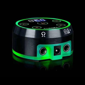 Alimentatore per Macchina da Tatuaggio Quata 72.5mmX48mm in Alluminio Verde 700g DY030A per Uso Professionale - Product Image 3