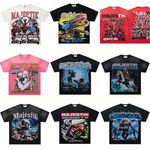 <span class=keywords><strong>Camiseta</strong></span> de Manga Corta para <span class=keywords><strong>Hombre</strong></span>, 100% Algodón Puro, Corte Regular, de Alta Calidad, Estilo Hip Hop, 240 Gramos, con Estampado de Marca - Product Image 4