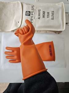 Gants isolants électriques diélectriques PPEMAX, composite diélectrique <span class=keywords><strong>classe</strong></span> <span class=keywords><strong>0</strong></span>, gants en caoutchouc électriques anti-choc, gants diélectriques 1000V AC - Product Image 5