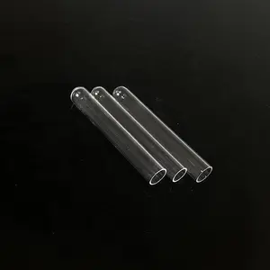 Success High Purity Quartz Glass Pipe Clear End Open Quartz Test Tube Tubo De Vidrio