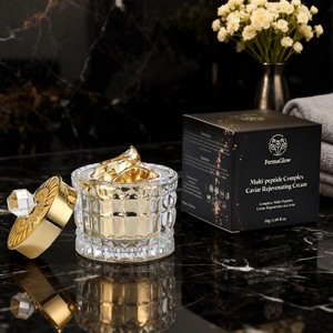 Creme Facial Rejuvenescedor de Caviar com Complexo de Multi Peptídeos Fermentados, Antienvelhecimento, Reparação de Rugas, Firmador, Hidratante e Nutritivo - Product Image 5
