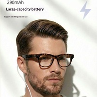 Lunettes Intelligentes Tortoiseshell E06D avec Traduction IA, Caméra 13MP, Enregistrement Vidéo et Photos pour Appels, Motif Léopard Rétro