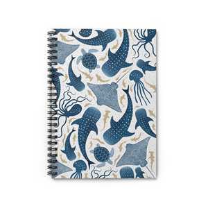 Nuevo Cuaderno Espiral A5 con Diseño de Vida Marina, Diario con Rayas Subacuáticas para Tomar Notas en la Oficina o la Escuela - Product Image 1