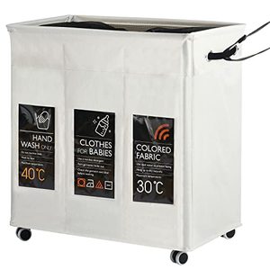 Foldable Add LOGO Oxford Waterproof Dirty Clothes Slim Grey Wicker <b>Storage</b> Basket with Lid - Product Image 5