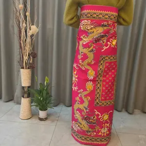 Factory price high quality sarong microfiber fabric in rolls sarung batik Indonesia