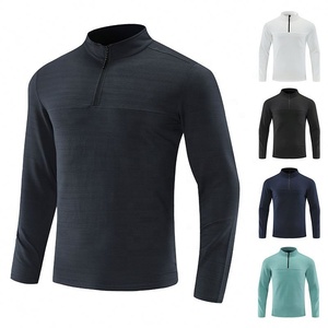 Abbigliamento Fitness ad Asciugatura Rapida, T-shirt Sportiva Casual in Poliestere <span class=keywords><strong>a</strong></span> <span class=keywords><strong>Maniche</strong></span> <span class=keywords><strong>Lunghe</strong></span>, Top Sportivo Elasticizzato da Uomo - Product Image 1