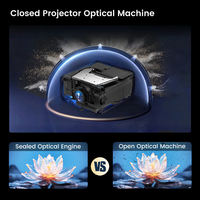 Projecteur Touyinger Q13W, prise en charge 4K, puce anti-latence V660 haut de gamme, MEMC Fluid Motion, 3 Go + 128 Go de stockage professionnel, 1080P natif, Home Cinéma