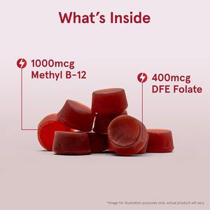 Gomitas de Vitamina B12 de Alta Calidad, Favorecen la Energía, Sin Azúcar, Gomitas de Vitamina B12, Aumentan el Metabolismo - Product Image 6