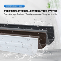 Système de gouttière d'eau de pluie en PVC blanc écologique au design moderne, raccord coudé pour gouttière, drain de toit pour hôtel et villa