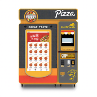 Distributeur automatique de pizzas intelligent à écran tactile Caiyunjuan, SDK, écran 27/55 pouces, capacité 72 pièces, système de refroidissement rapide