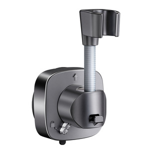 Strong Adhesive <strong>Shower</strong> Head <strong>Holder</strong> 120 Degree Rotatable Plastic Vacuum <strong>Suction</strong> Waterproof No Drill Wall Mount Showerhead Bracket - Product Image 1