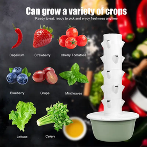 Sistema Idroponico Verticale Commerciale <span class=keywords><strong>per</strong></span> Giardino a Buon Prezzo, Grande Capacità 20/28/36 Piante, Torre <span class=keywords><strong>per</strong></span> Ananas ad Alta Resa, in Plastica ABS <span class=keywords><strong>per</strong></span> Alimenti - Product Image 4