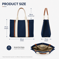 Sac fourre-tout en toile de coton tendance, très rentable, éco-responsable, durable, flexible, rechargeable, directement de l'usine