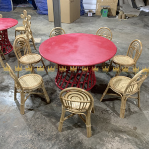 Meilleures ventes Ensemble de table durable pour enfants et bébés à l'extérieur Tables rondes à bon prix pour parc et hôtel au Vietnam - Product Image 1