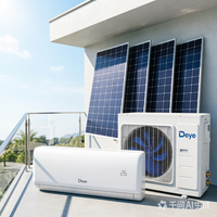 Fournisseur professionnel de climatiseurs solaires hybrides 12000 BTU avec compresseur GMCC