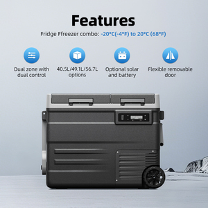 Alpicool UD55 Refrigerador Portátil de Doble Zona 12/24v con Batería Solar, Nevera Electrónica para Acampar, Refrigerador para Auto con Ruedas - Product Image 5