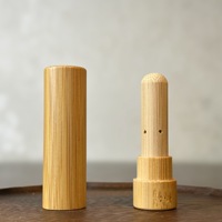 Inhalateur nasal en bambou naturel Bâton d'aromathérapie Inhalateur d'huile essentielle écologique Tube d'inhalateur de nez portable durable