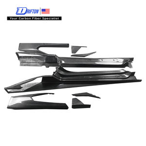 Juego de faldones laterales de fibra de carbono estilo MSY para Lamborghini Huracan LP580 LP610 2014-2019 - Product Image 1