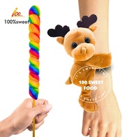 Usine directement vente en vrac peluche Pops OEM bonbons sucette avec animaux plus jouet