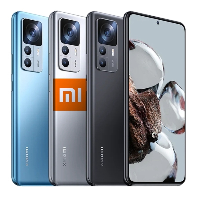 Global Version Xiaomi 12T Mobile Phone Unlocked with 108MP Camera 8GB+256GB 6.67 Inch 5G Xiaomi Phone Latest