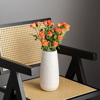 Vase à fleurs en porcelaine nordique de luxe moderne ARM LVG, blanc, fait main, hydroponique, pot créatif, vase à bourgeons, récipient, vases floraux