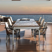 Ensemble de meubles de salle à manger de style nouveau design table à manger en marbre ensemble de table à manger de luxe moderne