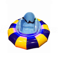 Voiture tamponneuse électrique gonflable pour enfants avec télécommande et lumières LED pour parc d'attractions