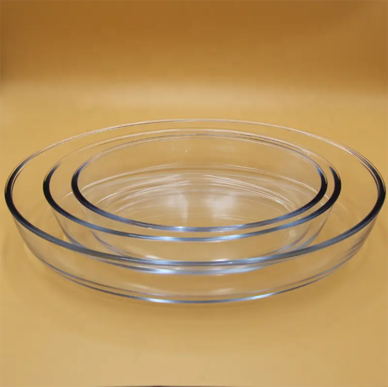 Eco Friendly Round Bakeware Sets Round High Borosilicate Glass Bakeware