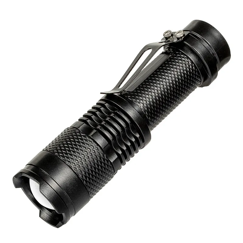 Factory Price Led Rechargeable Torch Light Waterproof Pocket Tactical Flashlight With Clip