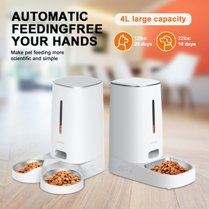 Distributeur automatique de nourriture pour animaux de compagnie CITICITY Smart 4L Wi-Fi, respectueux de l'environnement, caméra pour chien et chat, étanche IPX5, acier inoxydable, facile à utiliser - Product Image 2