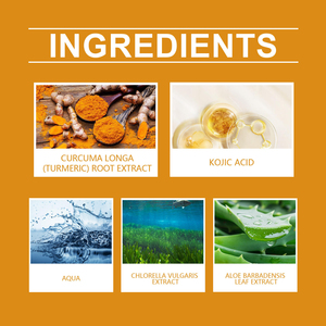 Suero Facial de Ácido Kójico y Cúrcuma, Esencia Iluminadora, Hidratante y Antiarrugas, 30 ml, para el Cuidado de la Piel en Casa - Product Image 4
