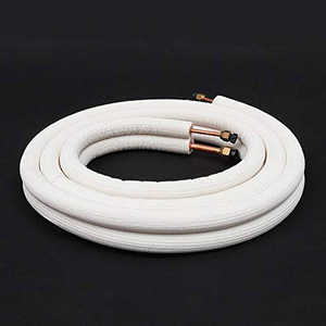 Pu bài hát 15ft 25ft 35ft điện thương mại điều hòa không khí phụ kiện pre-cách điện ống đồng chia AC cài đặt Kit - Product Image 6