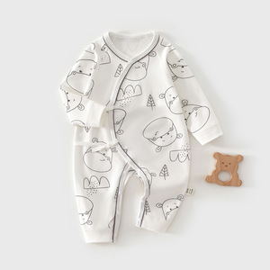 Body de Bebé de Algodón Puro, Manga Larga, Unisex, 0-6 Meses, Ropa de Primavera/Otoño, Traje para Gatear - Product Image 1