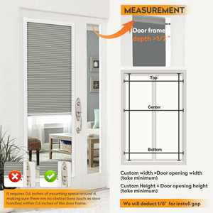 Stores alvéolaires sans cordon ZSTARR pour portes-fenêtres, occultants, en tissu blanc, écoénergétiques et insonorisants pour la maison - Product Image 6