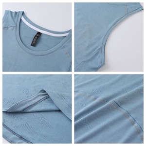 Men's Sleeveless Cooling Running Vest Loose Fit Breathable Gym Shirts Sports Active Workout Tank <b>Tops</b> With <b>Reflective</b> Strips - Product Image 4