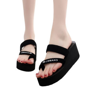 Sandalias de Moda de Verano para Mujer, Chanclas de Tacón de Cuña de Talla Grande, Zapatos de Playa <span class=keywords><strong>con</strong></span> Suela Gruesa Antideslizante, Venta al por Mayor - Product Image 6