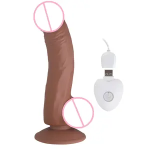 6 Polegada Vibrador Dildo Silicone Penis Dong com Ventosa para Mulheres Masturbação Lesbain Anal Sex Toys