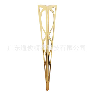 Yijun Triangular Hollow Gold <b>Table</b> <b>Leg</b> 013 Heavy Duty Modern Minimalist Furniture Accessory - Product Image 1
