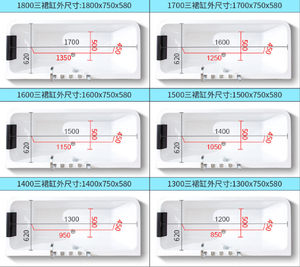 <span class=keywords><strong>Massage</strong></span> Whirlpool Badewanne Topf, Acryl Surf wanne Familie <span class=keywords><strong>Massage</strong></span> Sauna Duschbad - Product Image 5