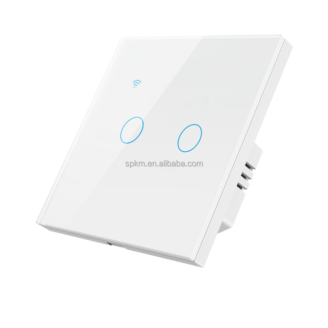 SPKM Zigbee Smart Wall Switch 1/2/3 Gang Neutral Line Smart Life App Controlled Smart Home System Wi-Fi Enabled IP26 Rated Home
