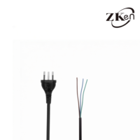 Cordon d'alimentation brésilien à 3 broches, certifié INMETRO, avec plusieurs embouts de prise et extrémités de fils nus, câble PVC RoHS pour appareils électroménagers