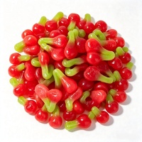 OEM Factory Wholesale Cherry-flavored Fudge Sour Flavored Colorful Cartoon-Shaped Sugar Candies Bag